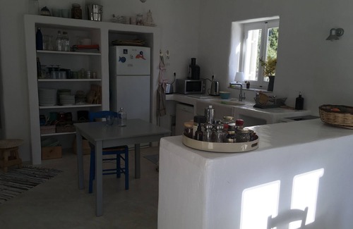 Paros House | Cycladic house between olive trees and Aegean sea, magnificent sea view