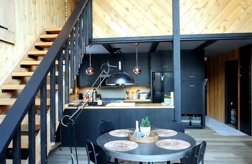 Big Bear Cabin | Dala Haus, nestled along side a private forest.