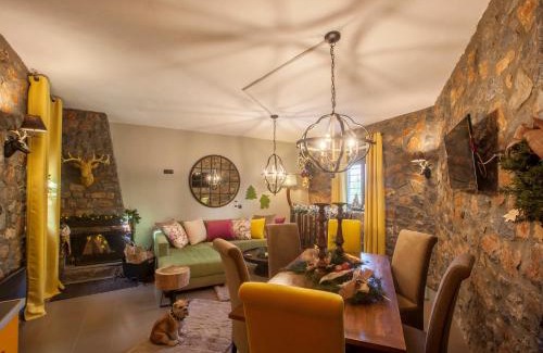 Aghios Athanasios Ski Chalet | Dandy Villas Palios Agios Athanasios Rocky - Fireplace - Village Square