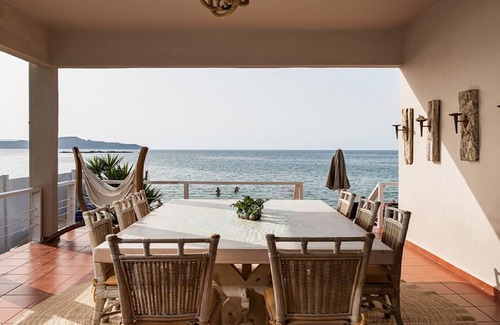 Agii Apostoli Villa | Dazzling Crete Villa | 3 Bedrooms | Villa Saffron Sunset | Beachfront Villa.
