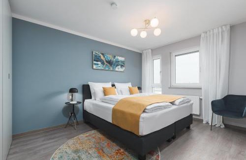 Leinfelden-Echterdingen Apartment | DELUXE APARTMENT 2 Schlafzimmer - Aufzug - kostenlos Parken - Balkon - Messe Flughafen