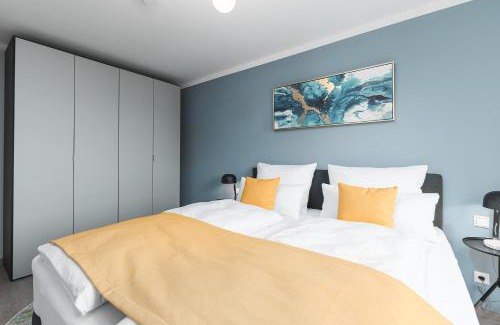 Leinfelden-Echterdingen Apartment | DELUXE APARTMENT 2 Schlafzimmer - Aufzug - kostenlos Parken - Balkon - Messe Flughafen