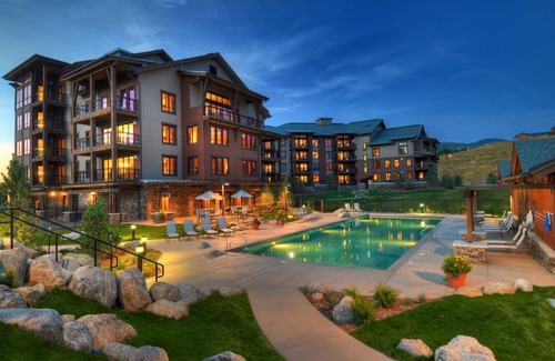 Steamboat Springs Condo | Deluxe condo next to Wildhorse gondola w/shared outdoor pool, hot tubs, gym
