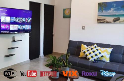 Puerto Juarez Apartment | Depa Familiar PB 6pax con Alberca Rodeado de Restaurantes Zona Segura