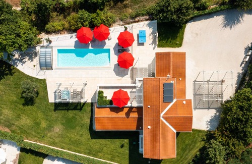 Rezanci Villa | Design Villa Sole * with 48m² heated pool, game room, fitness & spa house