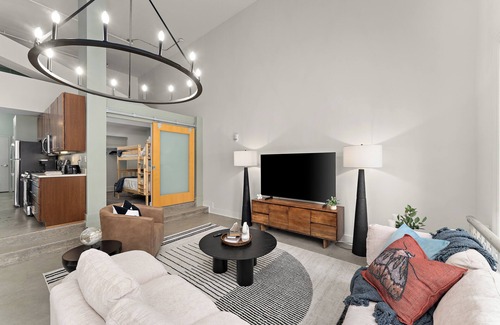 Cultural District Apartment | Designer Loft Penthouse in the Heart of Downtown. Parking Included!