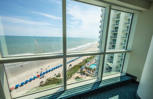 Downtown Myrtle Beach Condo | Direct Ocean and City Views, Corner Suite, Pools!