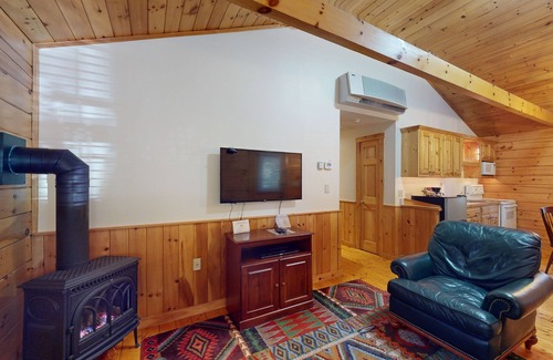 Northport Cabin | Dog-friendly cabin retreat with kitchen, firepit, hiking & outdoor fun