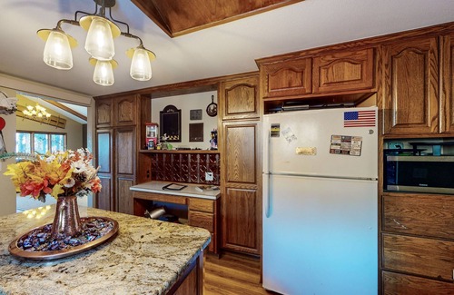 Sturgis Cabin | Dog-friendly cabin with private hot tub, foosball, pool table, arcade, fireplace