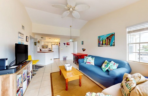 Ocean Side Village Condo | Dog-friendly condo near the beach with outdoor pool, hot tub, gym, balcony, W/D