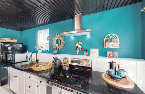 Joshua Tree House | Dog-friendly home near Joshua Tree NP with Cowboy pool, mountain view, firepit