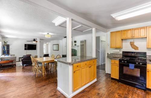 Hacienda House | Dog-friendly wine country home with a backyard, fast WiFi, fireplace