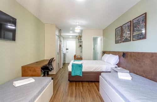 Bras Apartment | Dom Brás - Studio amplo e confortável pra toda família, com piscina