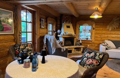 gmina Popow Ski Chalet | Domek LAVENDA z widokiem na rzekę - Basen, Jacuzzi, Sauna - Magiczny ogród - 0,5ha prywatnej przestrzeni