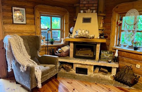 gmina Popow Ski Chalet | Domek LAVENDA z widokiem na rzekę - Basen, Jacuzzi, Sauna - Magiczny ogród - 0,5ha prywatnej przestrzeni