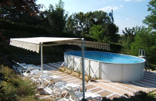 Labruguiere House | Double guest room - garden view