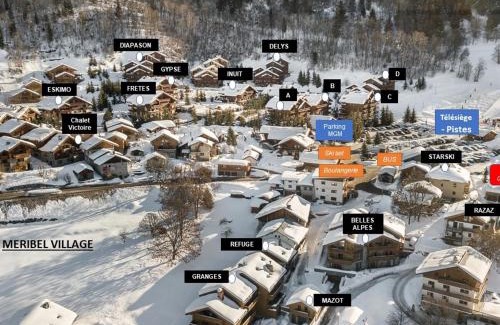 Meribel Village Apartment | Duplex moderne proche pistes avec terrasse et parking privatif - FR-1-566-42