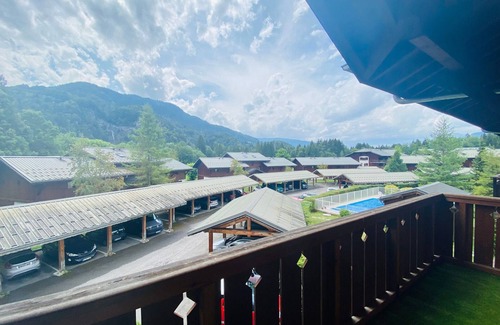 Samoens Apartment | Duplex with pools and parking near Samoëns center