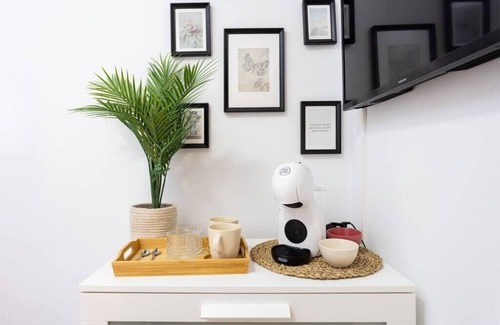 San Isidro Apartment | Eden Rentals 101 Surfy Stylish BedandCoffee Room