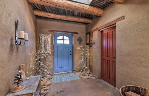 Taos House | El Prado Adobe Home Courtyard with Mountain Views!