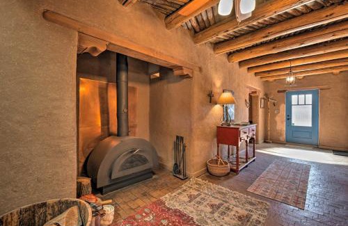 Taos House | El Prado Adobe Home Courtyard with Mountain Views!