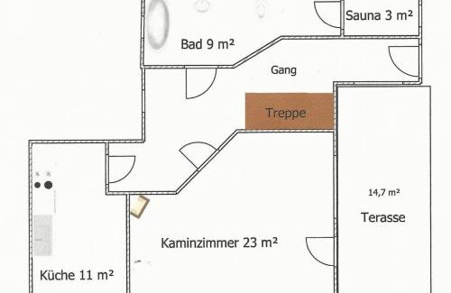 Konigstein an der Elbe House | Elbblick große Loftwohnung