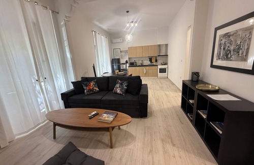 Attiki Apartment | Elegant luxuriously renovated flat in a 1950s townhouse in Αthens. With garden!