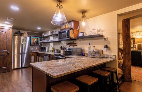 Elk Park House | Elk River Fish Lodge Private Riverfront Paradise on Trophy Trout Water Eagles Nest Access