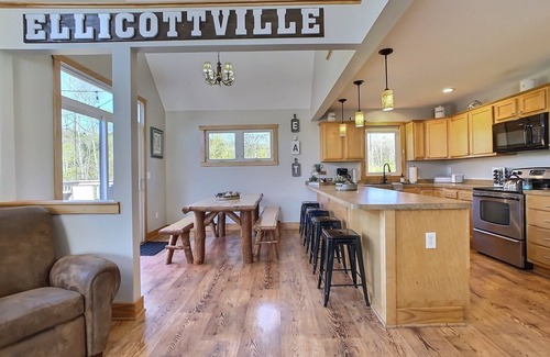 Great Valley House | Ellicottville Chalet with Game Room, 3 Full Baths, Fire Pit, Sleeps 13
