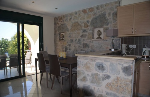 Mavrikiano Villa | Elounda, private pool, near beach and shops, stunning views facing the sea