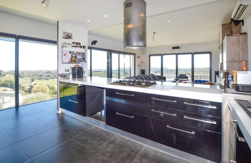 Chiatra House | Enjoy the fantastic views from this modern Corsica vacation home.