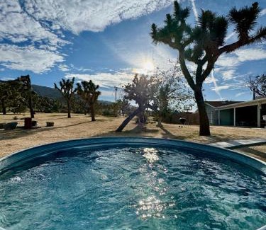 Joshua Tree House | Epic Views, Huge House, Acres of J-Trees to explore, Hot Tub, Pool, AC, and Mini-Golf