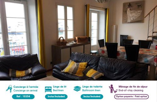 Ile d'Yeu Apartment | Escale avec vue mer sur les quais de l’Ile d’Yeu