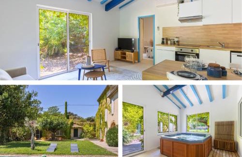 Bedarrides Villa | Escapade Coeur de Provence - Idéal couples et Pro - Jacuzzi privé - 15min Avignon et Château-neuf-du-Pape - Parking privé gratuit