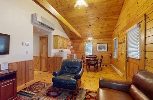 Northport Cabin | Escape to a dog-friendly cabin w/streaming, kitchen, fireplace & nature nearby