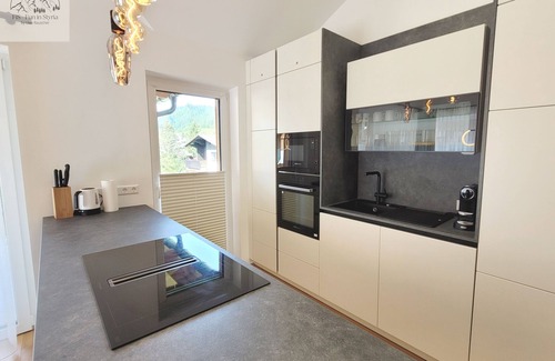 Tauplitz Apartment | Exclusive penthouse apartment Bergkristall with whirlpool, sauna and mountain vi