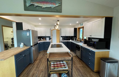 Bigfork House | Family friendly home on Flathead River with amazing views, dock and toys galore