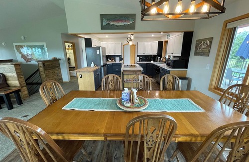 Bigfork House | Family friendly home on Flathead River with amazing views, dock and toys galore