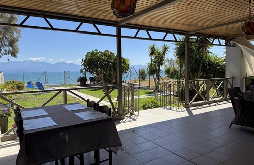 Agios Andreas Apartment | Family holiday directly at the beach - apartment with garden, wifi | Messenia, P