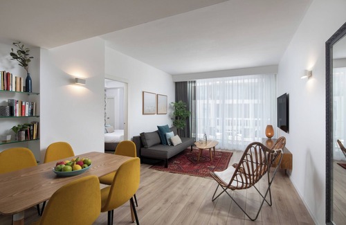 Tel Aviv Apartment | Family Two Bedroom Apartment with a Balcony and City View