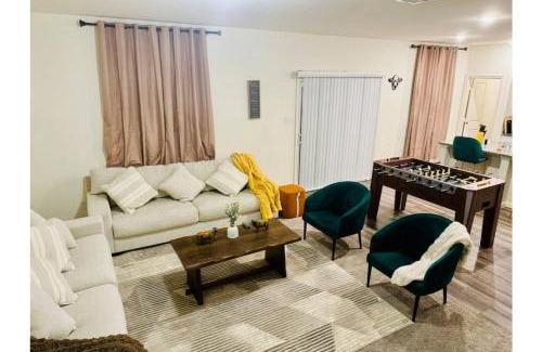 Crowley House | Fenced Yard Foosball Putting Green