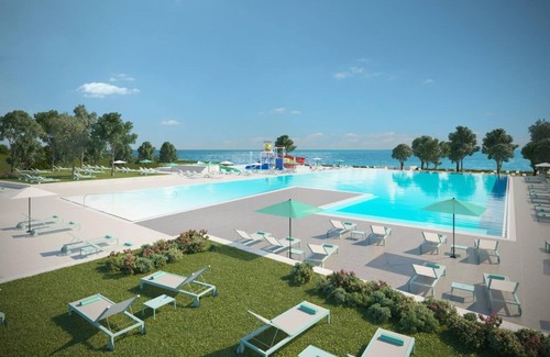 Karigador House | Ferienanlage Park Umag Mobilehome Happy Premium für 7 Personen