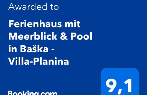 Jurandvor House | Ferienhaus mit Meerblick & Pool in Baška - Villa-Planina