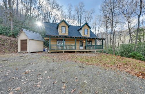 Sylva House | Fire Pit and Porch Rustic Retreat in North Carolina