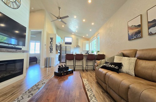 Post Falls Apartment | Fireplace, EV Charger, Parking, Quiet