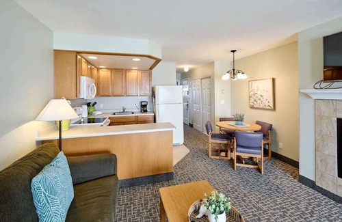 Logsden Condo | Fireplace Suite With King Bed, Full Kitchen, Ocean Views - Heated Indoor Pool an