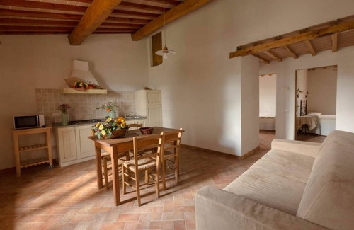 Pomarance Apartment | Flat with private veranda,shared pool,quiet location for a relaxing holiday,sl 4