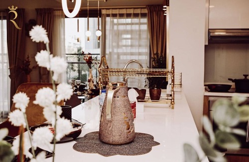 Al Raha Beach Apartment | Floral 3BR Apartment Al Raha