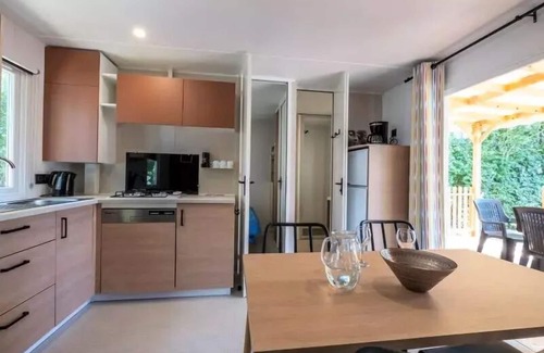 Verruyes House | Flower Camping Côté Lac * - Mobile home Premium 3 bedrooms 34m2 Covered terrace 15m2 + LV + TV 6 persons