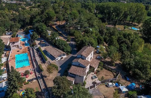 Anduze House | Flower CAMPING FAUVETS * - Mobile home DOMINO Comfort 28m2 (2 bedrooms) + covered terrace 7m2 + air conditioning + tv 5 persons